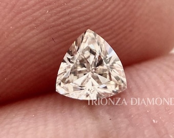 5.0 MM Trillion Cut EF/VS Lab Grown Diamond Pair, Matching Pair for Earrings or Side Stones for Engagement Ring, igi certified Lab Diamond