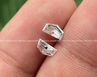 Cadillac Step Cut Diamond For Jewelry Making | Loose Diamonds Pairs For Side Stone Wedding Ring | Fancy Lab Grown Diamond For Custom Ring