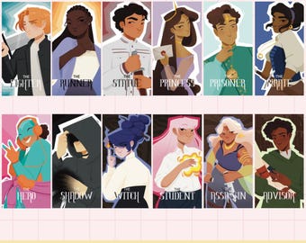 original character trading info cards