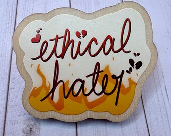ethical hater wooden pins