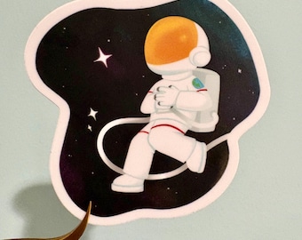 astronaut in space sticker