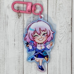 march 7th acrylic charm || honkai: star rail