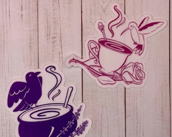 birds and drinks stickers