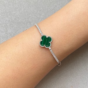 Van Cleef Bracelet Green Etsy New Zealand