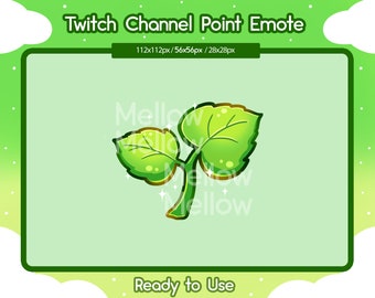 Leaf Sprout Twitch Channel Point Emote (Digital Download)
