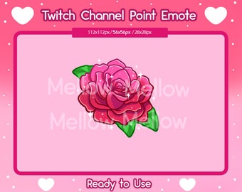 Rose Twitch Channel Point Emote | Flower Icon (Digital Download)