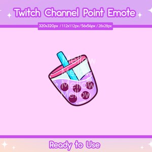 Twitch Boba Kanal Punkt | Hydrat | Twitch Emote | Boba Emote