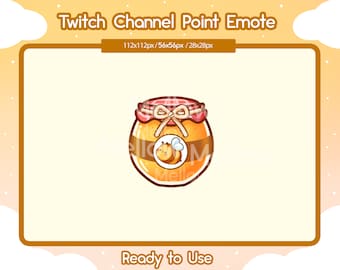 Emote Twitch Honey Bee Jar, icona Cottage Core Channel Point (download digitale)