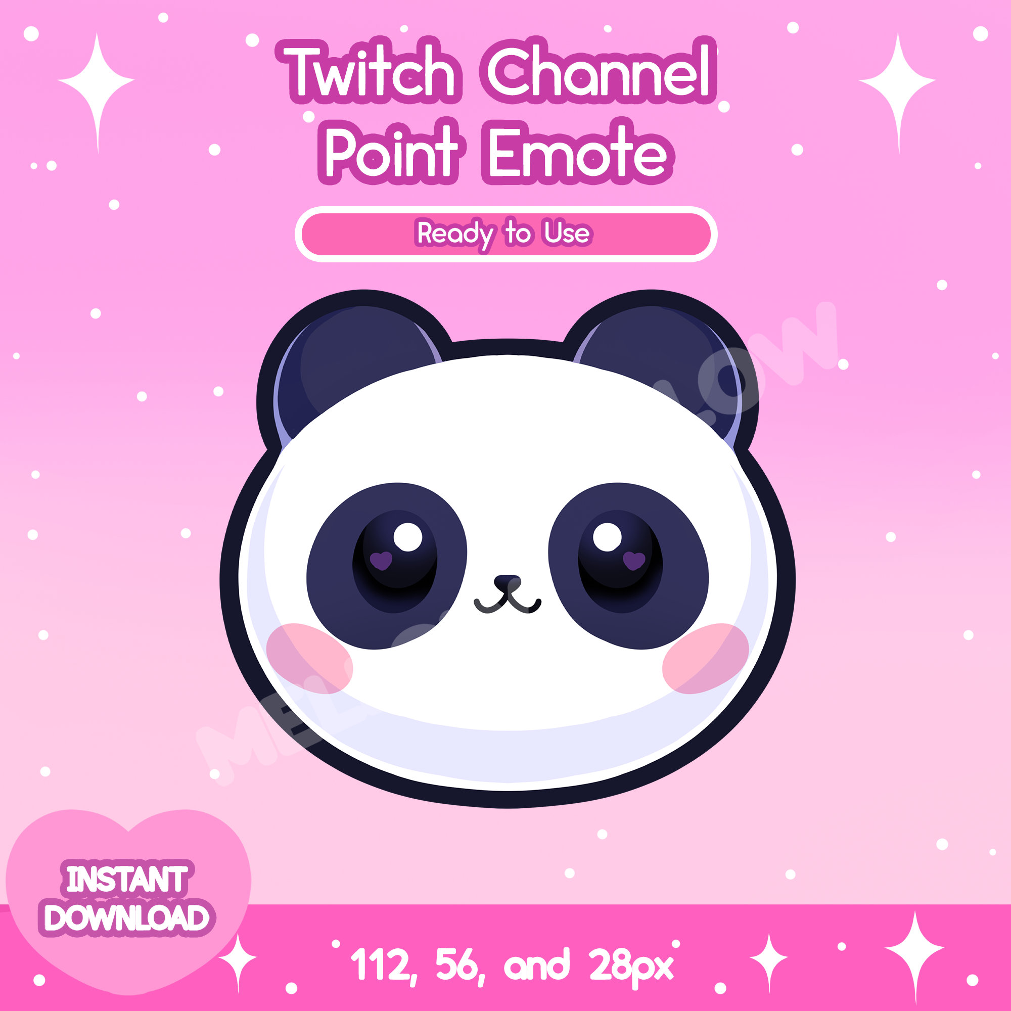 Point Emoti Panda Twitch Channel Point Emote (digital Download) - Etsy