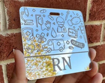 Custom Badge Buddy | Badge Reels | RN LPN CNA | Gift for Healthcare Workers