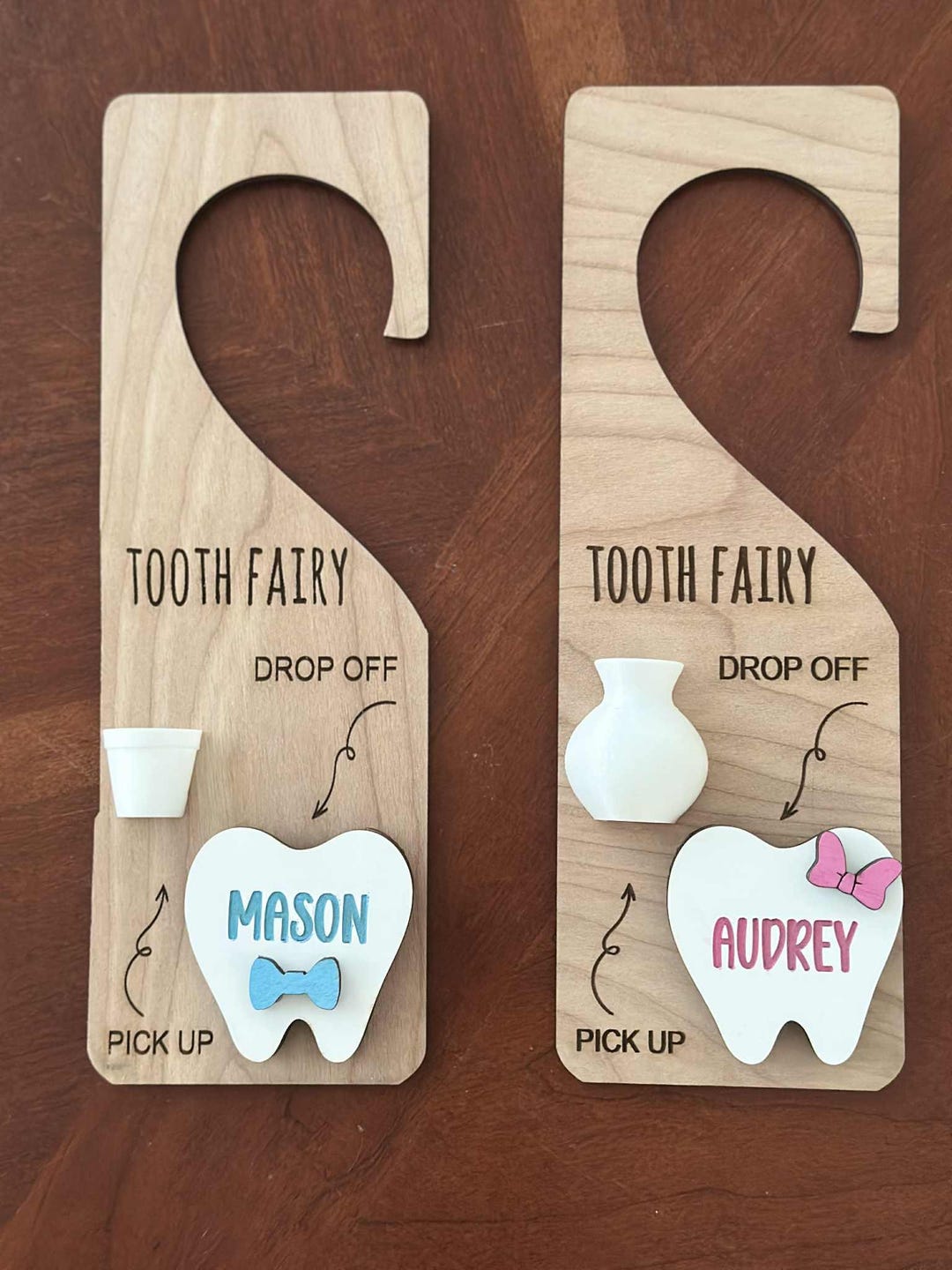 Personalized Tooth Fairy Door Hanger: Custom Name Wooden Keepsake - Etsy