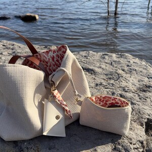 Sac Réversible Vent du Sud avec Pochette, porte-clés et Porte-cartes