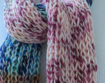 Bohemian Multicolor Knitted Scarf