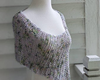 Periwinkle Blue Boho Wrap Poncho