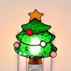 Christmas tree nightlight with switch control and bulb