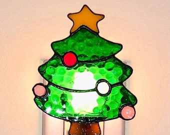 Christmas tree nightlight with switch control and bulb