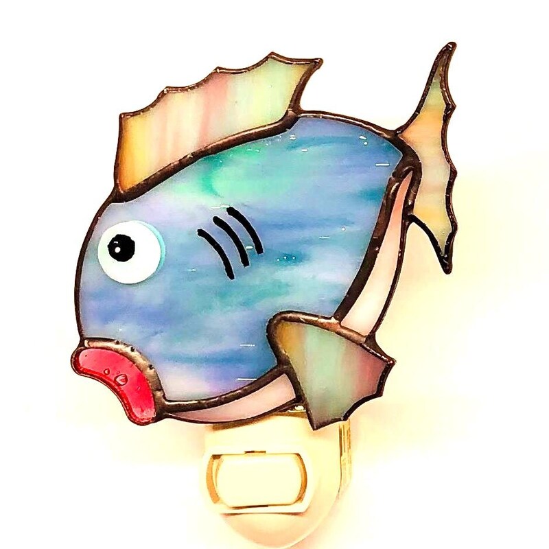 Illustration of Blue Rock Fish Lamp