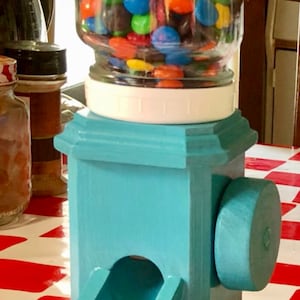 Wood candy machine handcrafted original design
