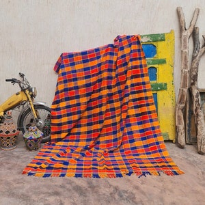 Vintage Berber Haik Blanket Beautiful Berber blanket