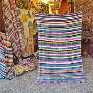 Vintage Berber Haik Blanket Beautiful Berber Blanket
