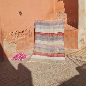 Vintage Berber Haik Blanket Beautiful Berber Blanket
