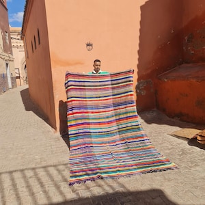 Vintage Berber Haik Blanket Beautiful Berber Blanket