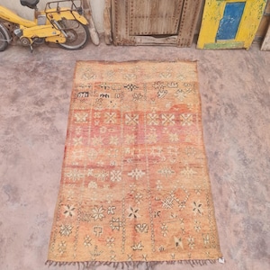 Vintage Moroccan rug, Authentic Boujaad Rug
