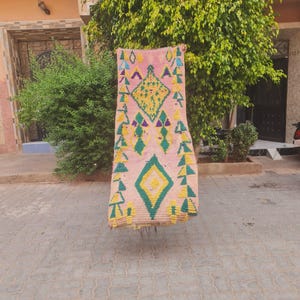 tappeto da corridoio vintage - Tappeto da corridoio vintage multicolore - Tappeto marocchino - Vintage