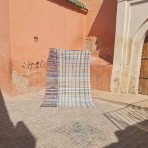 Vintage Berber Haik Blanket Beautiful Berber Blanket