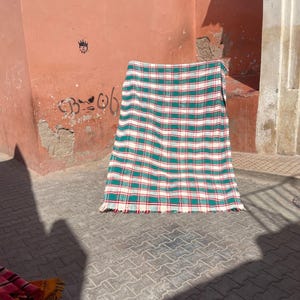 Vintage Berber Haik Blanket Beautiful Berber Blanket