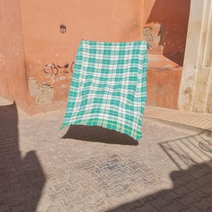 Vintage Berber Haik Blanket Beautiful Berber Blanket