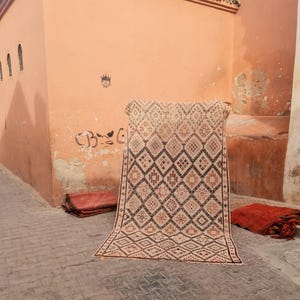 Vintage Beni Ourain Rug, Authentic Moroccan Rug, 6x9 FT