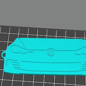 STL File Vw Golf 7 Gti Keychain,Car Keychain , Vw Keychain,Golf 7 Keychain,Gti Keychain , Car Keyring , Vw Keyring , Gti Keyring,Mk7 Keyring