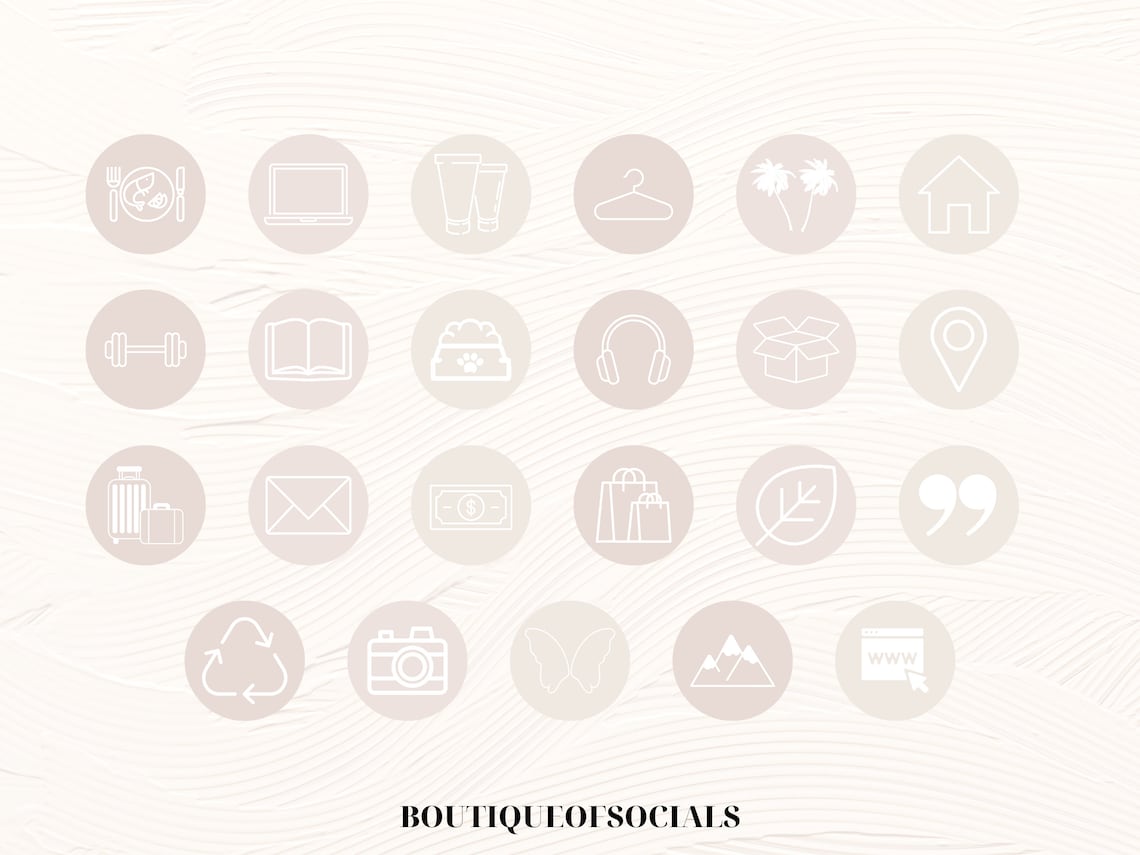 Modern/minimalist Instagram Highlight Covers Highlight Icons Etsy