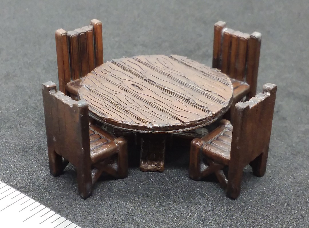 TABLE Set, DND, D&D, Scatter Terrain, Hand Painted, Miniature, Tavern, Terrain, Dungeons and ...
