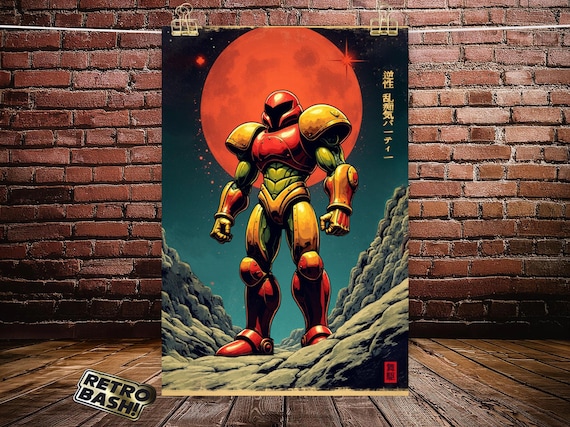 PosterSamus Aran in Classical Japanese Style - Museum-Quality Matte Poster