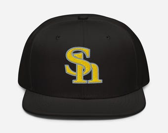 Softbank Hawks Snapback Hat Black on Black