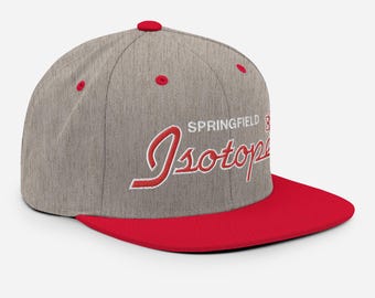 Springfield Isotopes Cosplay Retro Style Simpsons Snapback Hat