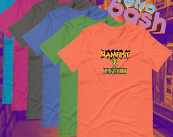 Slamfest 99 t-shirt 1999 super smash bros tournament n64 nintendo funtastic