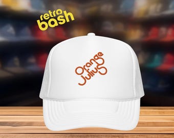 Vintage 80's Orange Julius Mall Hat Foam trucker hat