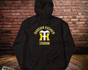 Hanshin Tigers Koshien Stadium Groundskeeper Streetwear Unisex lightweight zip up windbreaker