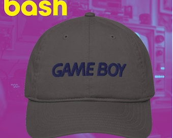 Game Boy Nintendo Handheld retro style Organic dad hat