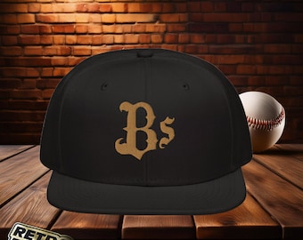 Orix Buffaloes vintage old gold 3d puff stitch Snapback Hat