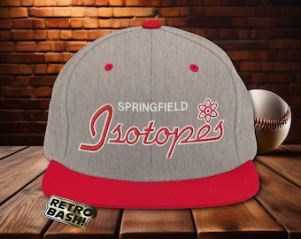Springfield Isotopes cosplay retro style Simpsons Snapback Hat