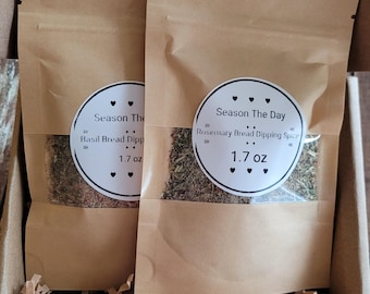 Dipping Oil Seasonings 2Pk Gift Box Basil Rosemary French Bread Oil