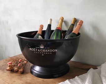 Cubeta de champán MOET CHANDON vintage: cubo de hielo de peltre extragrande