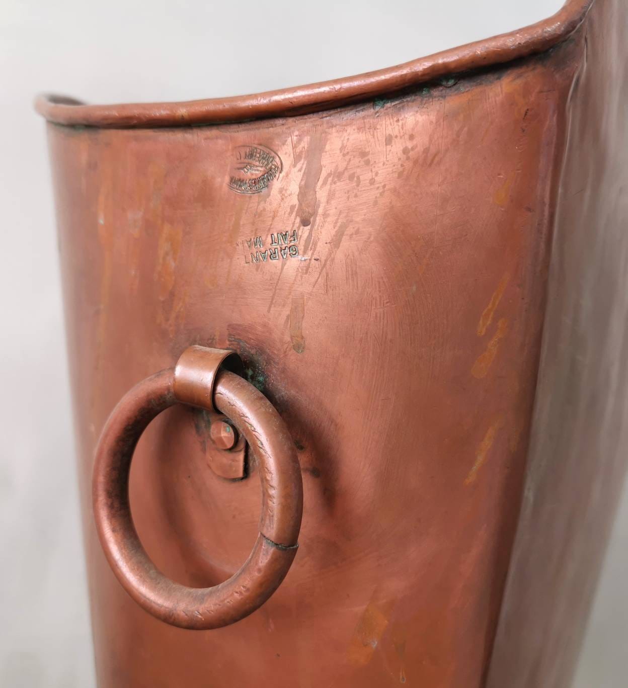 ヴィンテージフランス製銅製傘立て：手作りの杖ホルダー - Etsy 日本