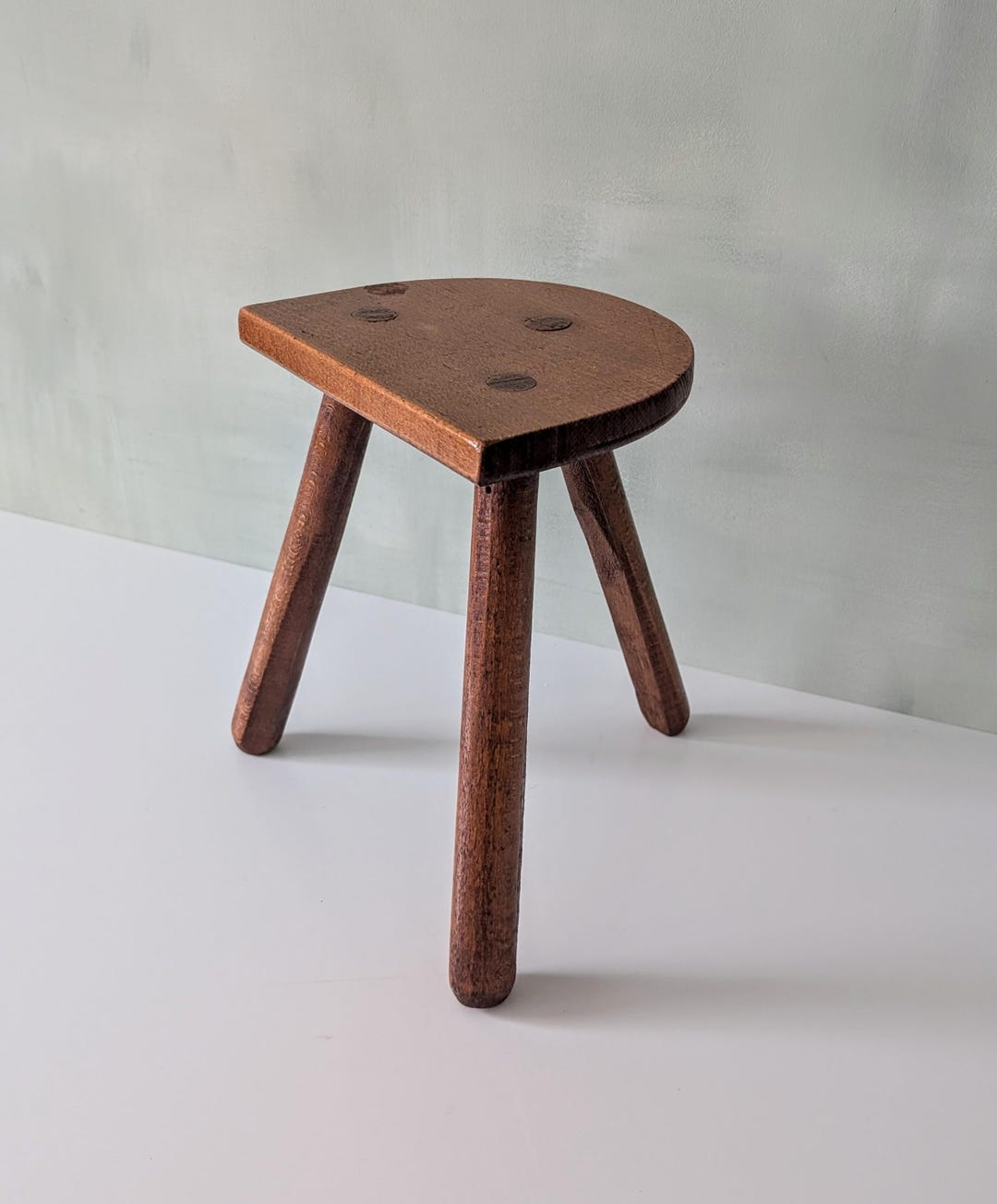 Vintage French Milking Stool / Rustic Wooden Three Legged Farmhouse ...