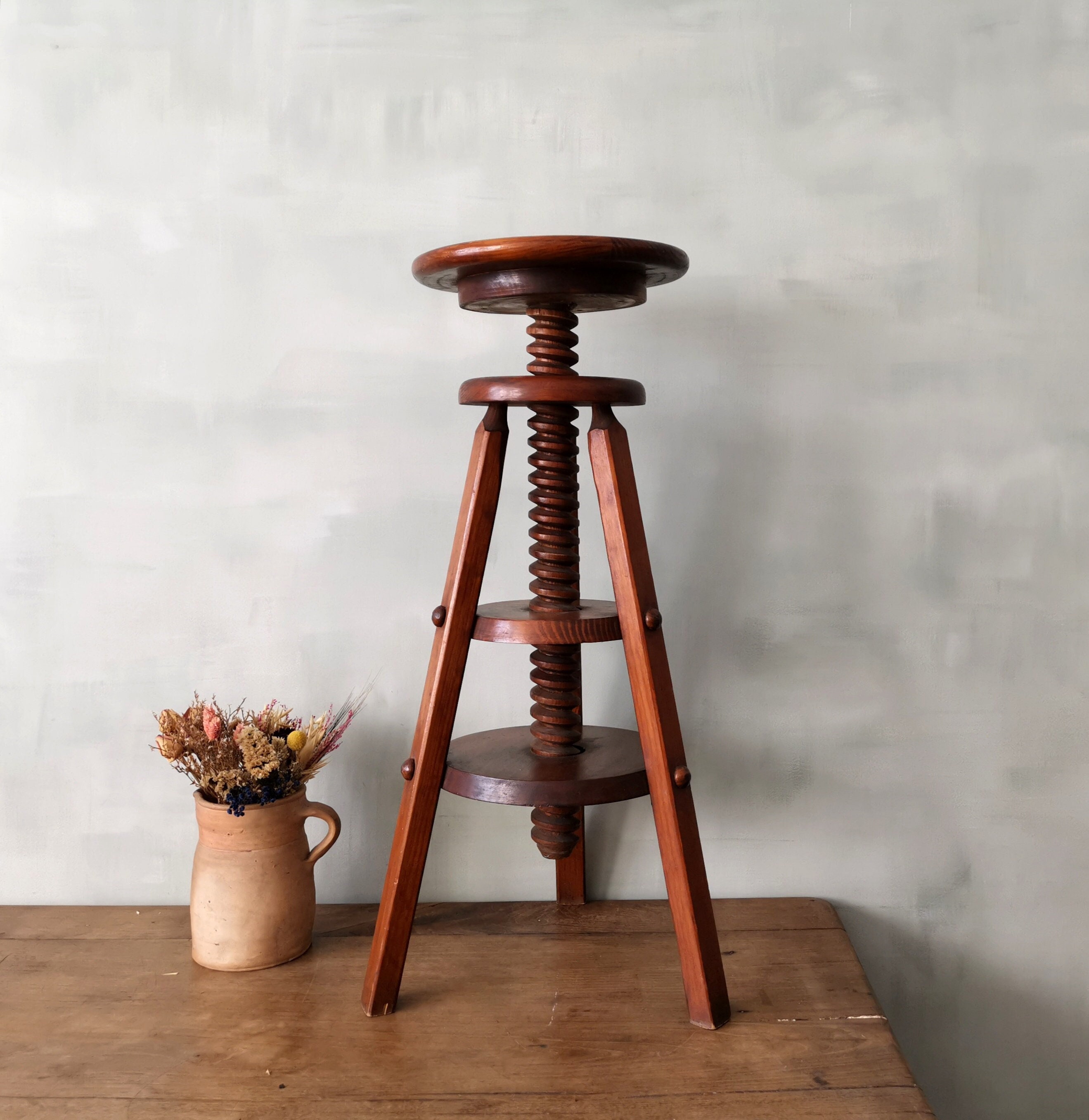 Sgabello Vite Sgabelli Regolabili Legno Sgabello Regolabile A Vite