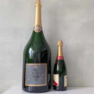 Empty Display Sealed Dummy Huge Champagne Bottle / 6 Litres Imperial / XXL large champagne bottle